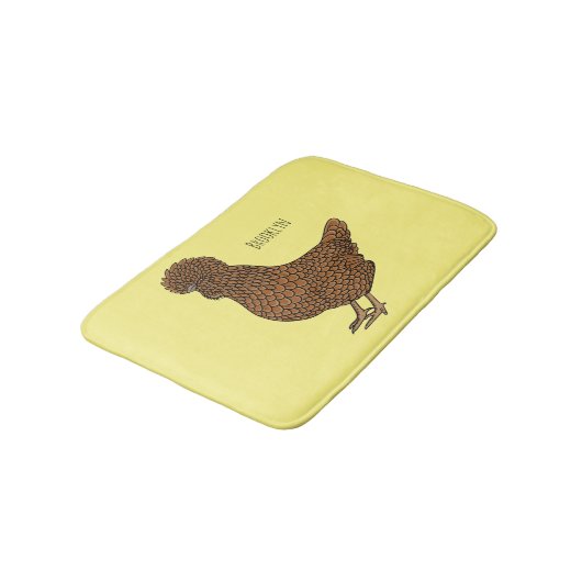 Chamois polish cartoon badmat (Gekanteld)