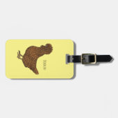 Chamois polish cartoon bagagelabel (Voorkant horizontaal)