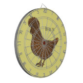 Chamois polish cartoon dartbord (Voorkant Links)