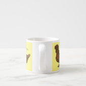 Chamois polish cartoon espresso kop (Achterkant)