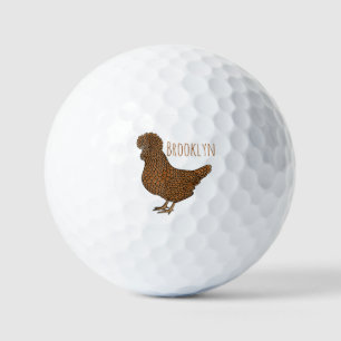 Chamois polish cartoon golfballen