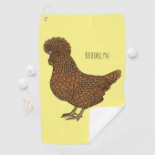 Chamois polish cartoon golfhanddoek (Insitu)