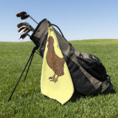 Chamois polish cartoon golfhanddoek (Groen)