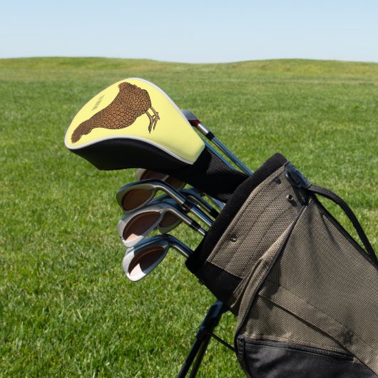 Chamois polish cartoon golfheadcover (Insitu)