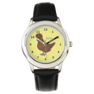 Chamois polish cartoon horloge