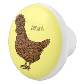 Chamois polish cartoon keramische knop (Rechts)