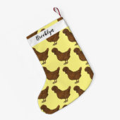 Chamois polish cartoon kleine kerstsok (Achterkant (Hangend))