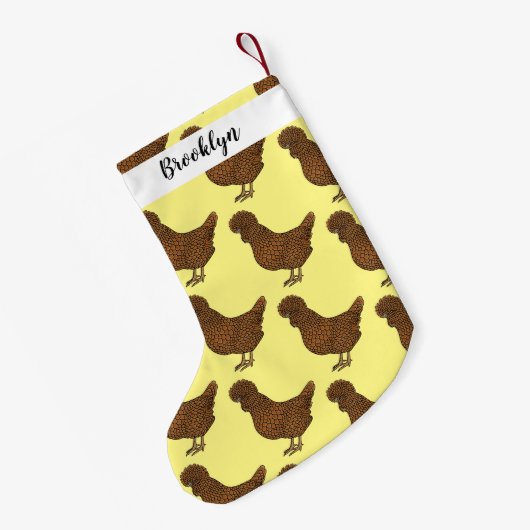 Chamois polish cartoon kleine kerstsok (Achterkant (Hangend))