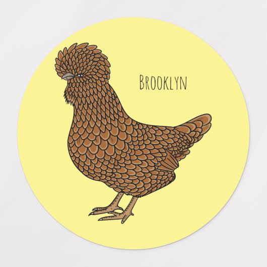 Chamois polish cartoon labels (Design 1)