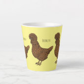 Chamois polish cartoon latte mok (Voorkant)