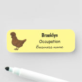 Chamois polish cartoon naamplaatje (In situ)