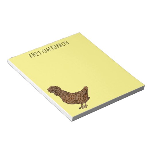 Chamois polish cartoon notitieblok (Schuin)