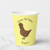 Chamois polish cartoon papieren bekers (Achterkant)