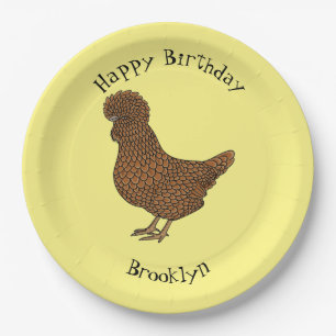 Chamois polish cartoon papieren bordje