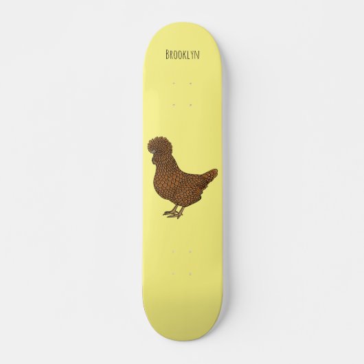 Chamois polish cartoon persoonlijk skateboard (Voorkant)