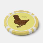Chamois polish cartoon poker chips (Enkel)