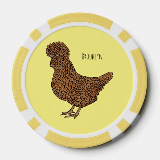 Chamois polish cartoon poker chips (Achterkant)