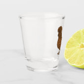 Chamois polish cartoon shot glas (Links)