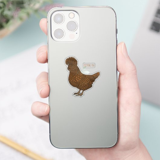 Chamois polish cartoon sticker (Telefoon)