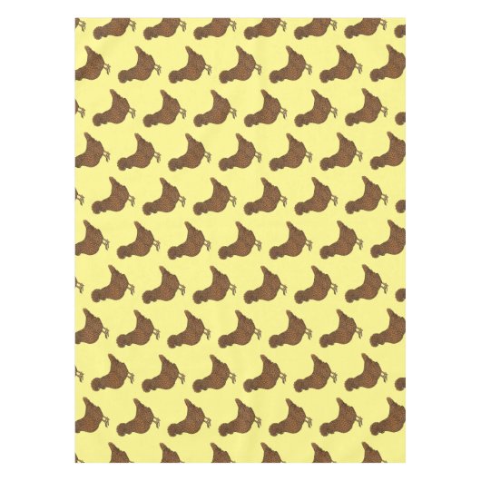 Chamois polish cartoon tafelkleed (Voorkant)