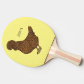 Chamois polish cartoon tafeltennisbatje (Zijkant)