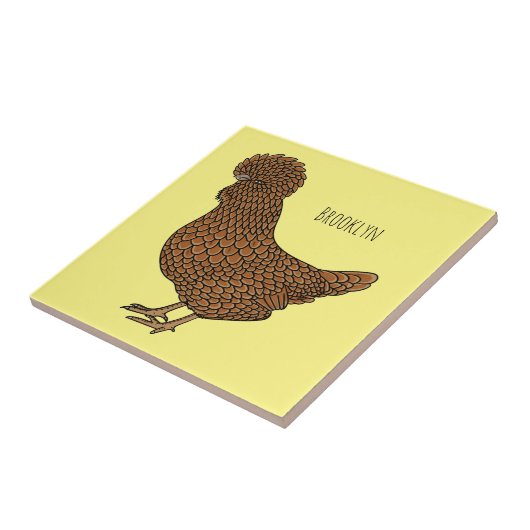 Chamois polish cartoon tegeltje (Zijkant)