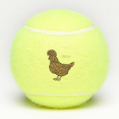 Chamois polish cartoon tennisballen (Achterkant)