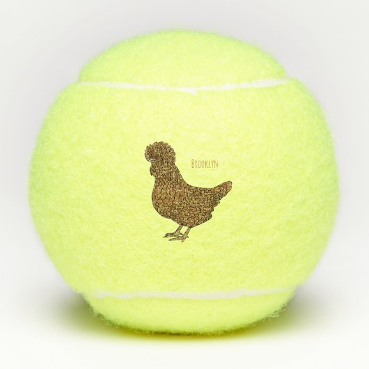 Chamois polish cartoon tennisballen (Voorkant)