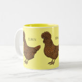 Chamois polish cartoon tweekleurige koffiemok (Voorkant links)