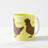Chamois polish cartoon tweekleurige koffiemok (Voorkant rechts)