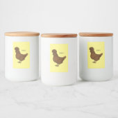 Chamois polish cartoon voedselcontainer etiket (Flessen)