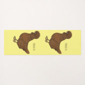 Chamois polish cartoon yogamat (Achterkant (horizontaal))