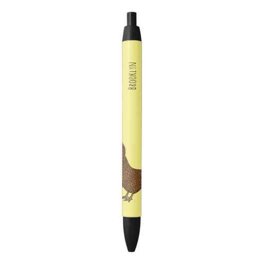 Chamois polish cartoon zwarte inkt pen (Voorkant Verticaal)