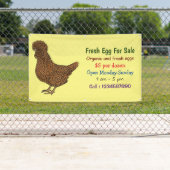 Chamois polish Chicken verse egg sign voor verkoop Spandoek (Insitu)