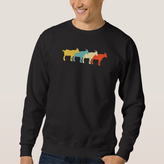 Chamois Retro Goat Antelope 60s 70s Trui (Voorkant)