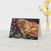 Chamois slaapt kaart (Gele Bloem)