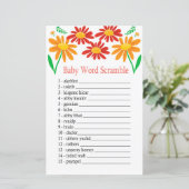 Chamomile Baby word scramble game (Staand voorkant)