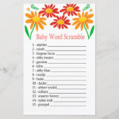Chamomile Baby word scramble game (Voorkant)