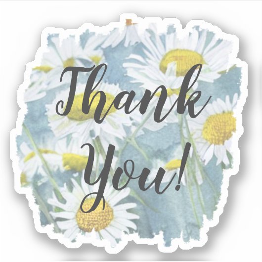 Chamomile Bedankt Sticker (Voorkant)