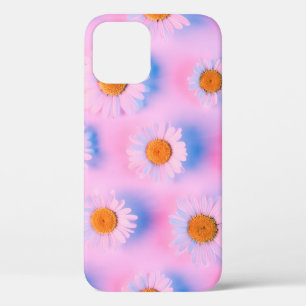 Chamomile bloemen met meerkleurig neonlicht Case-Mate iPhone case