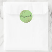 Chamomile bloemen ronde sticker (Tas)