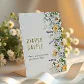 Chamomile & Eucalyptus Shower Diaper Raffle Sign Reclamebord Met Voetstuk