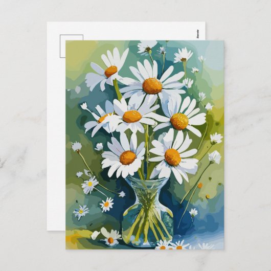 Chamomile Feestdagenkaart (Voorkant / Achterkant)