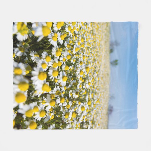 Chamomile Field, Hongarije Fleece Deken (Voorkant (Horizontaal))