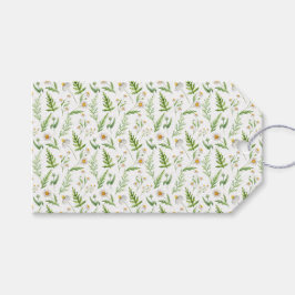 Chamomile Flower Botanical Rustitern Pattern Cadeaulabel