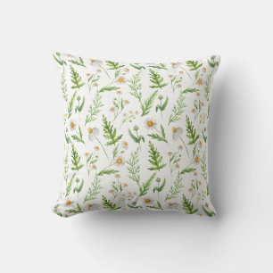 Chamomile Flower Botanical Rustitern Pattern Kussen