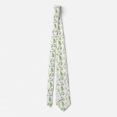 Chamomile Flower Botanical Rustitern Pattern Stropdas (Achterkant)