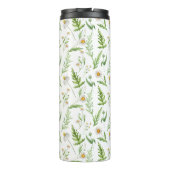 Chamomile Flower Botanical Rustitern Pattern Thermosbeker (Achterkant)