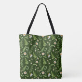 Chamomile Flower Botanical Rustitern Pattern Tote Bag (Achterkant)