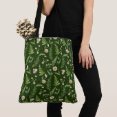 Chamomile Flower Botanical Rustitern Pattern Tote Bag (Dichtbij)